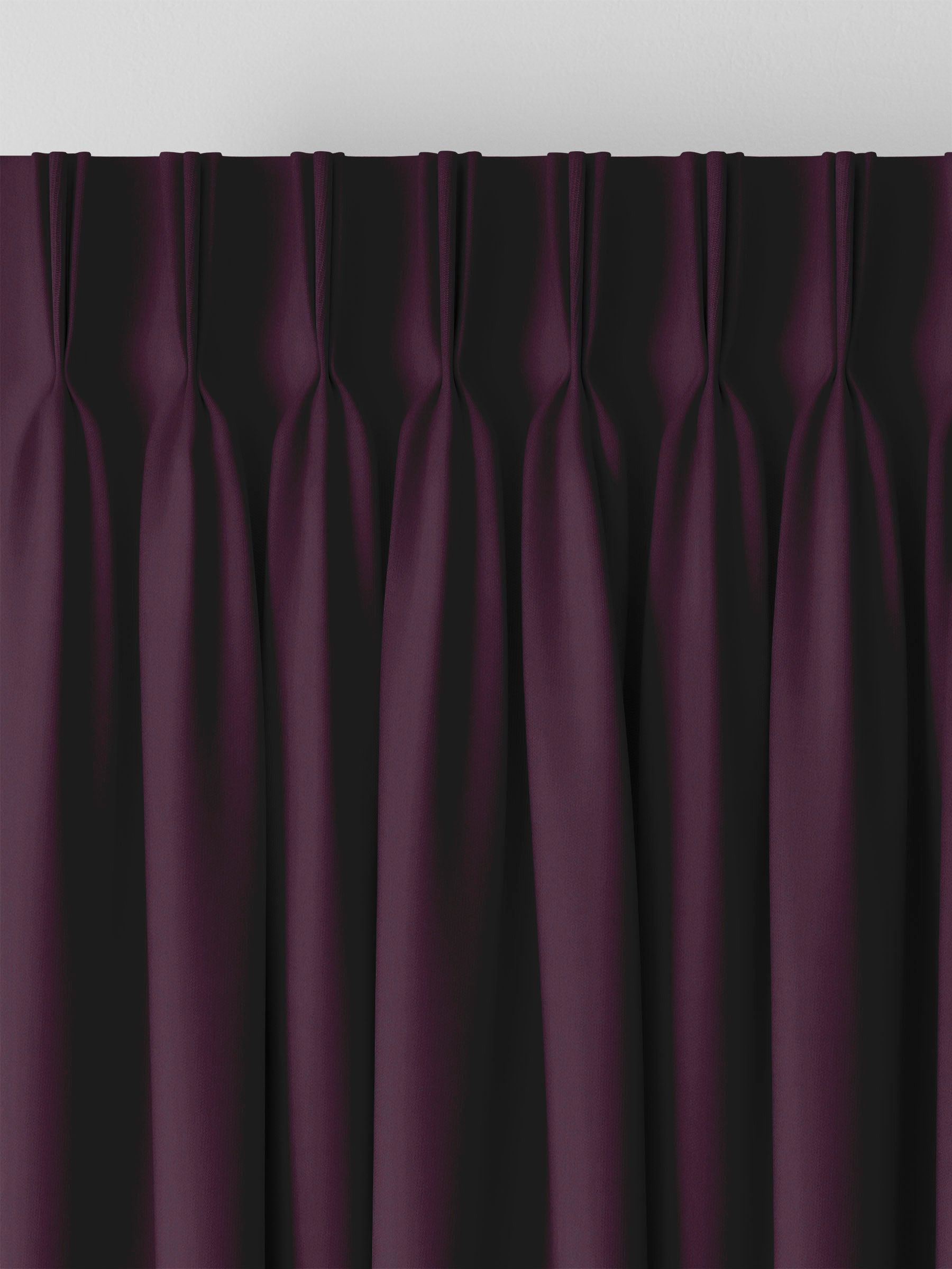 Montero aubergine velvet curtains made to measure, UK version