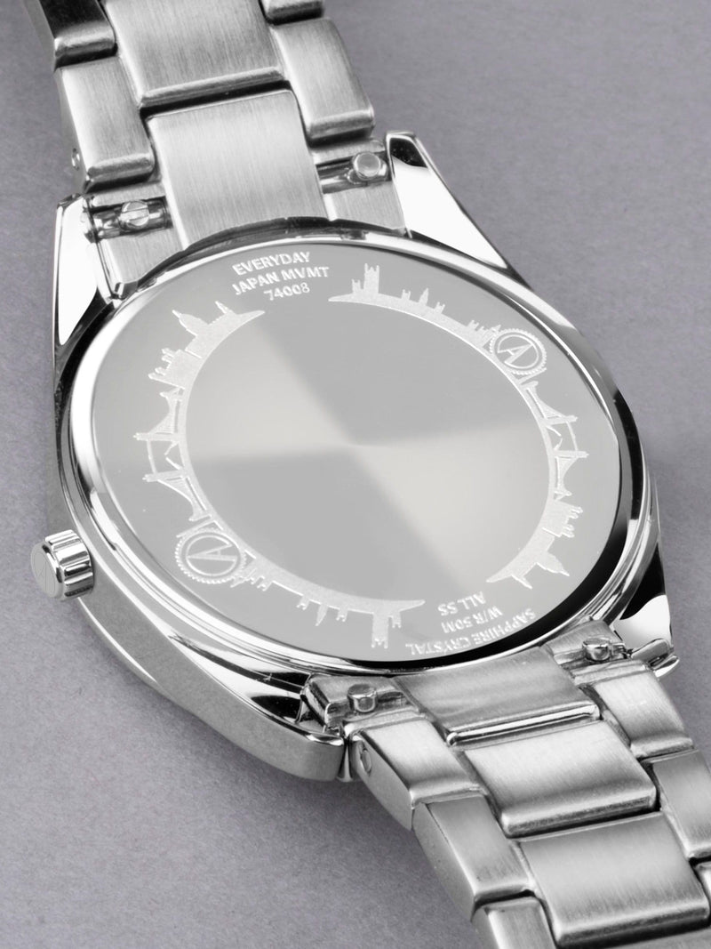 Accurist Silver everyday watch with stainless steel case and bracelet - British product