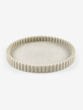 Natural rib round resin tray 21cm, imported from the UK