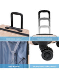 Flight Knight Champagne large hardcase suitcase, imported from the UK