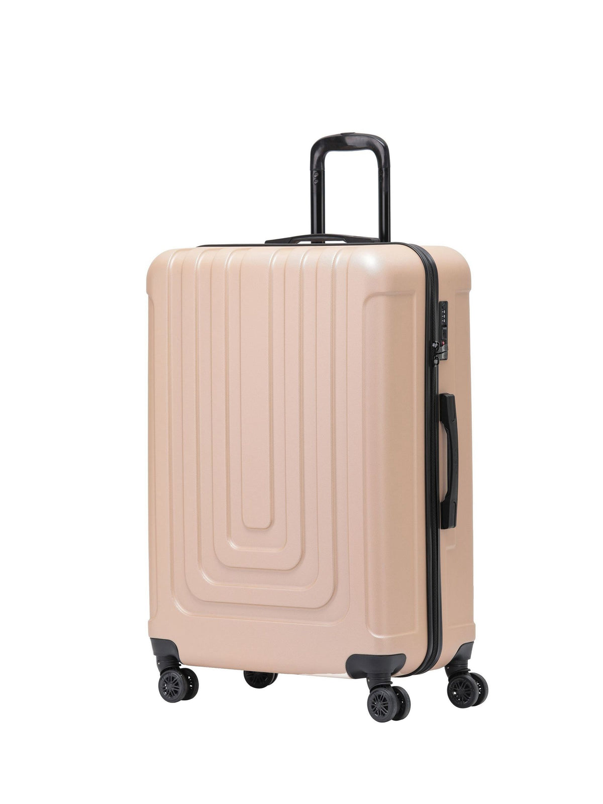 Flight Knight Champagne large hardcase suitcase, imported from the UK