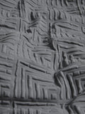 Charcoal grey embossed geometric duvet cover and pillowcase set - British product