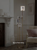 Jensen floor lamp glass spare part smoke grey, imported from the UK
