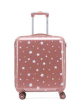 Flight Knight Stars White Medium Large Hardcase Printed Lightweight Check-In Suitcase with 4 Wheels
