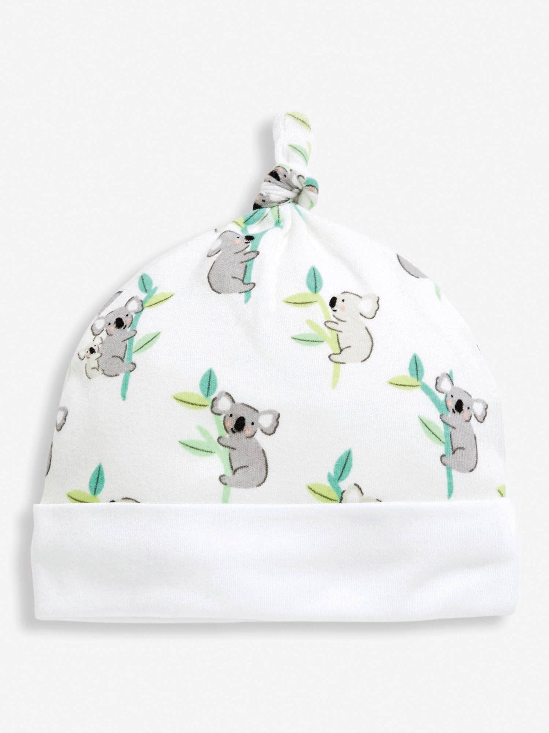 JoJo Maman Bébé koala print cotton baby hat - British product