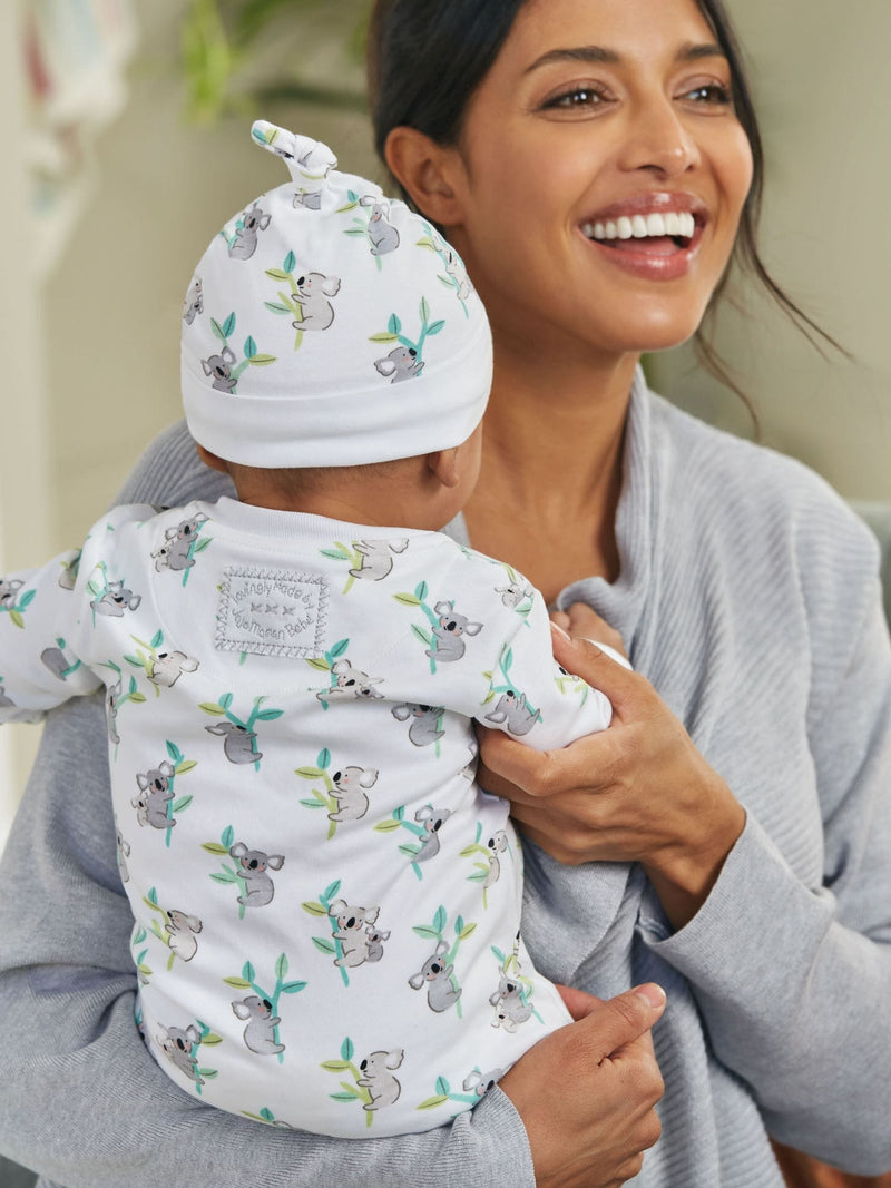 JoJo Maman Bébé koala print cotton baby hat - British product