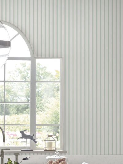 Next Laura Ashley Farnworth Sage Green Wallpaper Sample- Buy online at McGrocer