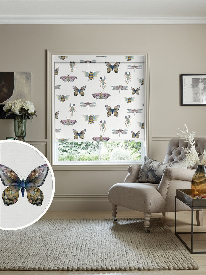 Voyage Maison Natural Fray roller blind, imported from the UK