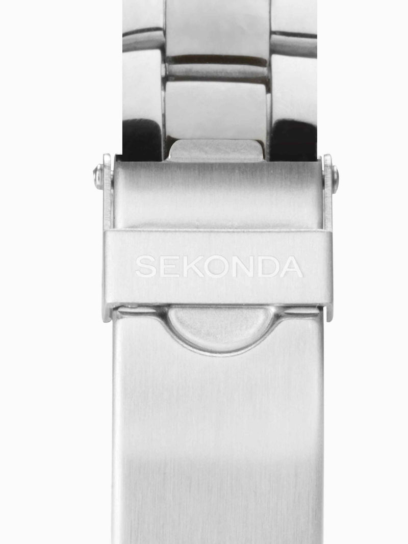 Sekonda blue stainless steel bracelet watch 27mm (British brand)