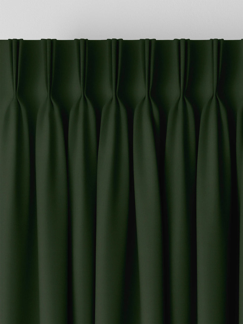 Montero velvet curtains forest green made-to-measure, imported from the UK