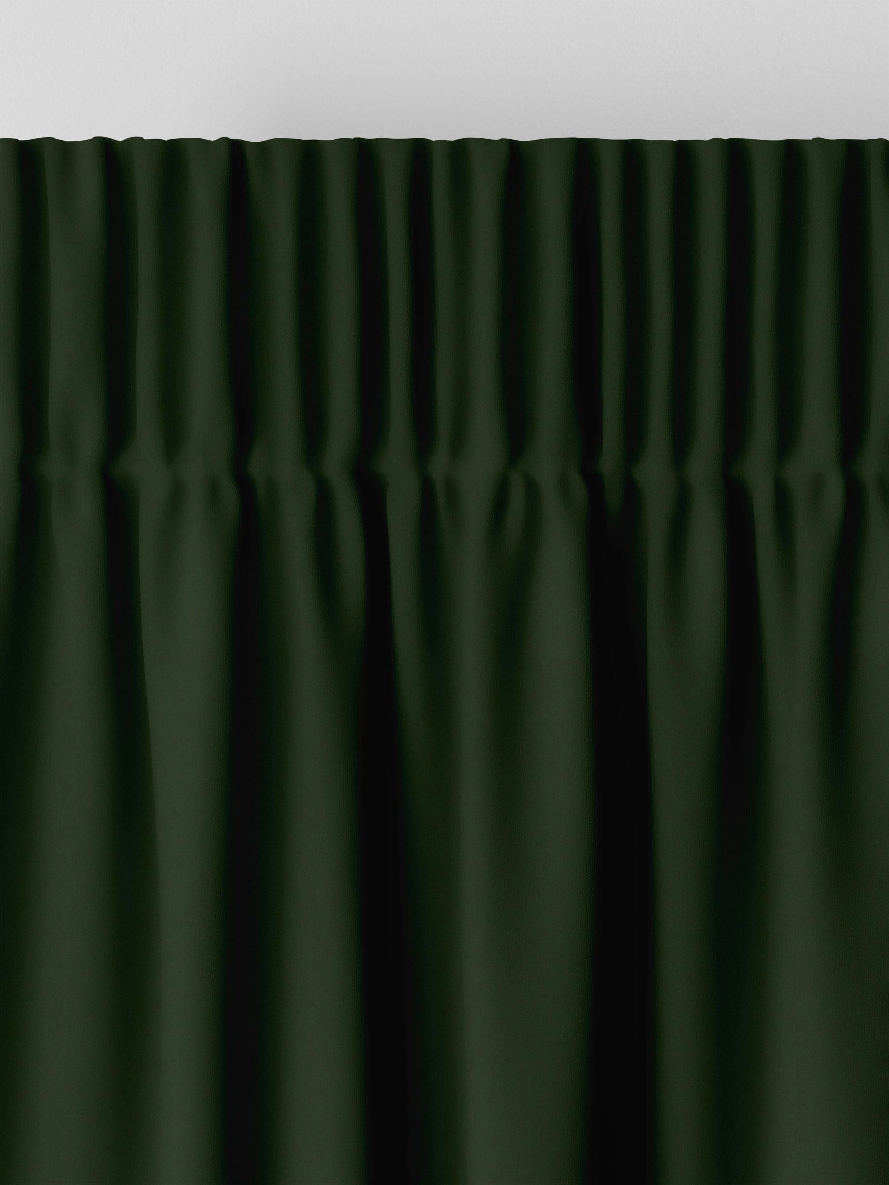 Montero velvet curtains forest green made-to-measure, imported from the UK