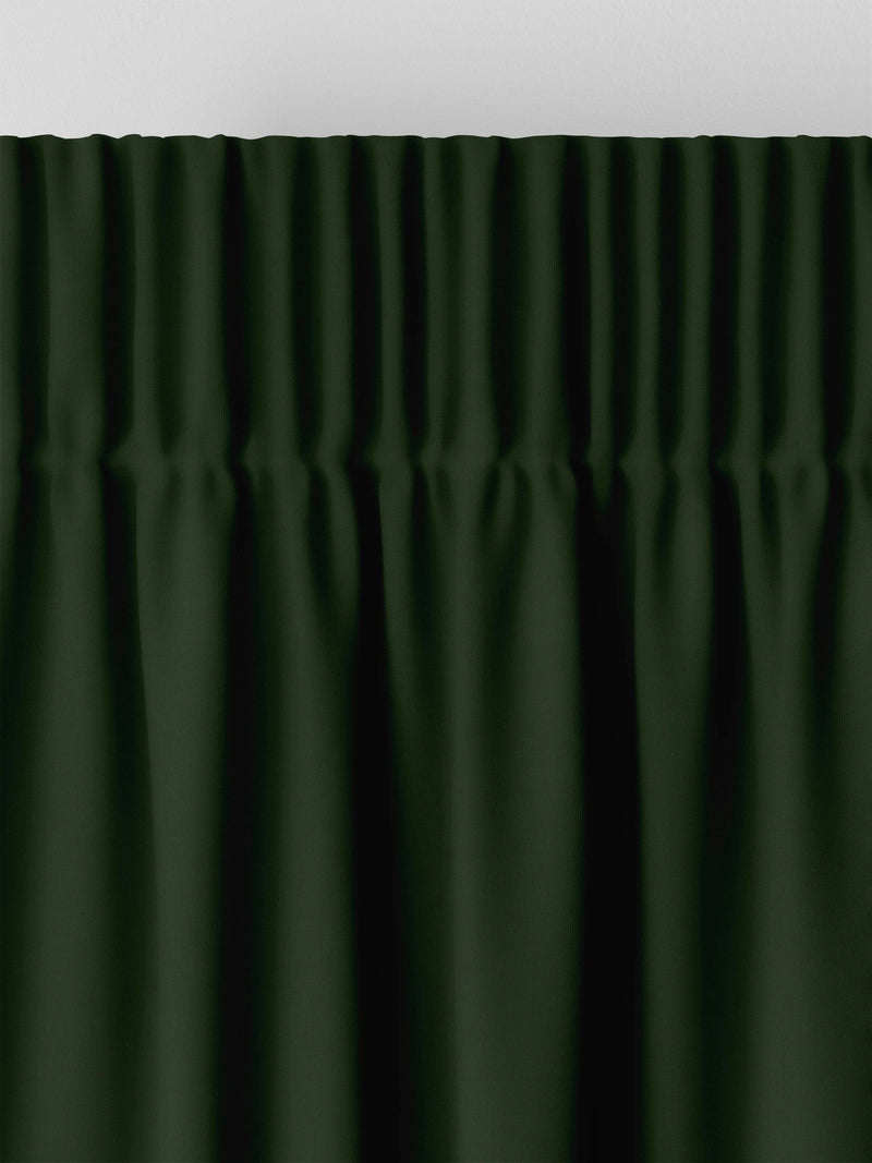 Montero velvet curtains forest green made-to-measure, imported from the UK
