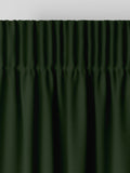 Montero velvet curtains forest green made-to-measure, imported from the UK