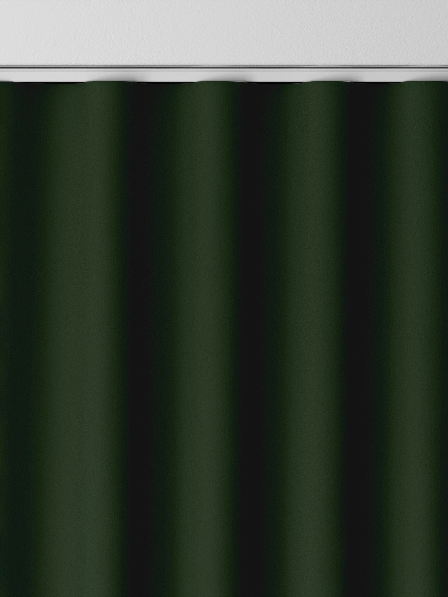Montero velvet curtains forest green made-to-measure, imported from the UK