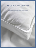 Snuggledown 100% cotton medium firm pillow, imported from the UK