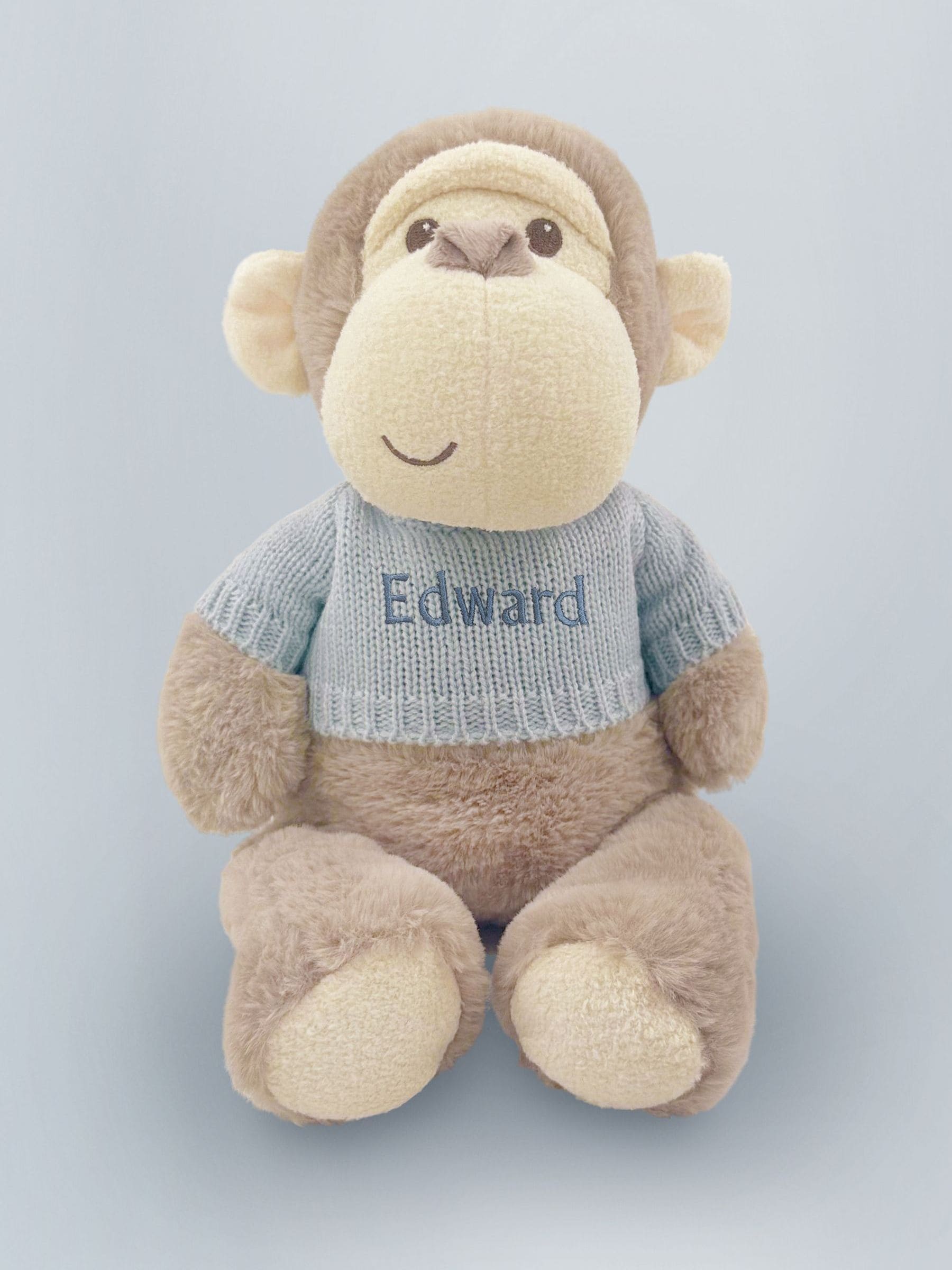 Babyblooms personalised monkey and wrap gift set, UK version