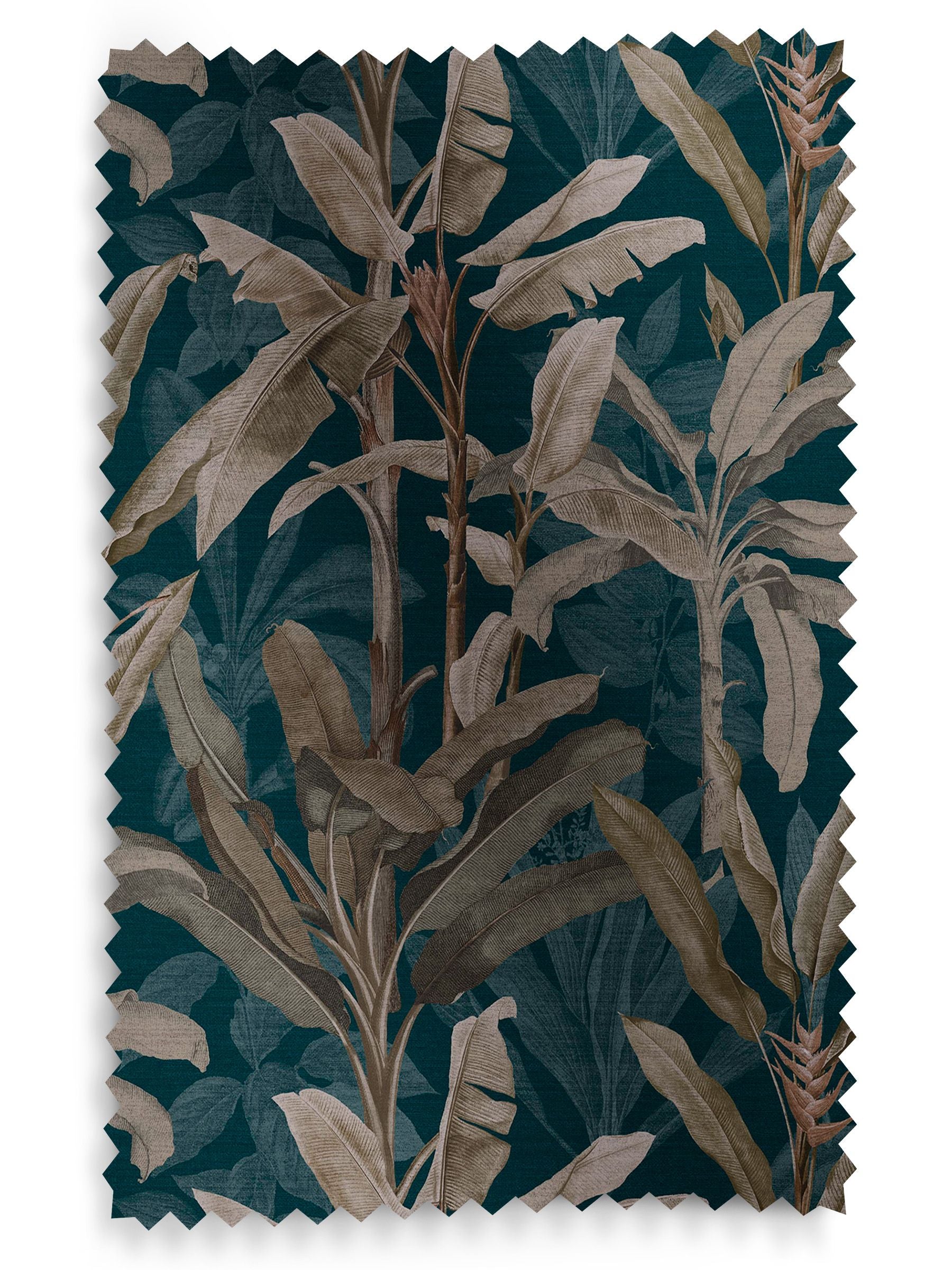 Graham & Brown teal blue Borneo roller blind - British product