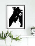 Brookpace Lascelles black Nero 4 abstract picture frame 76x56cm - British product