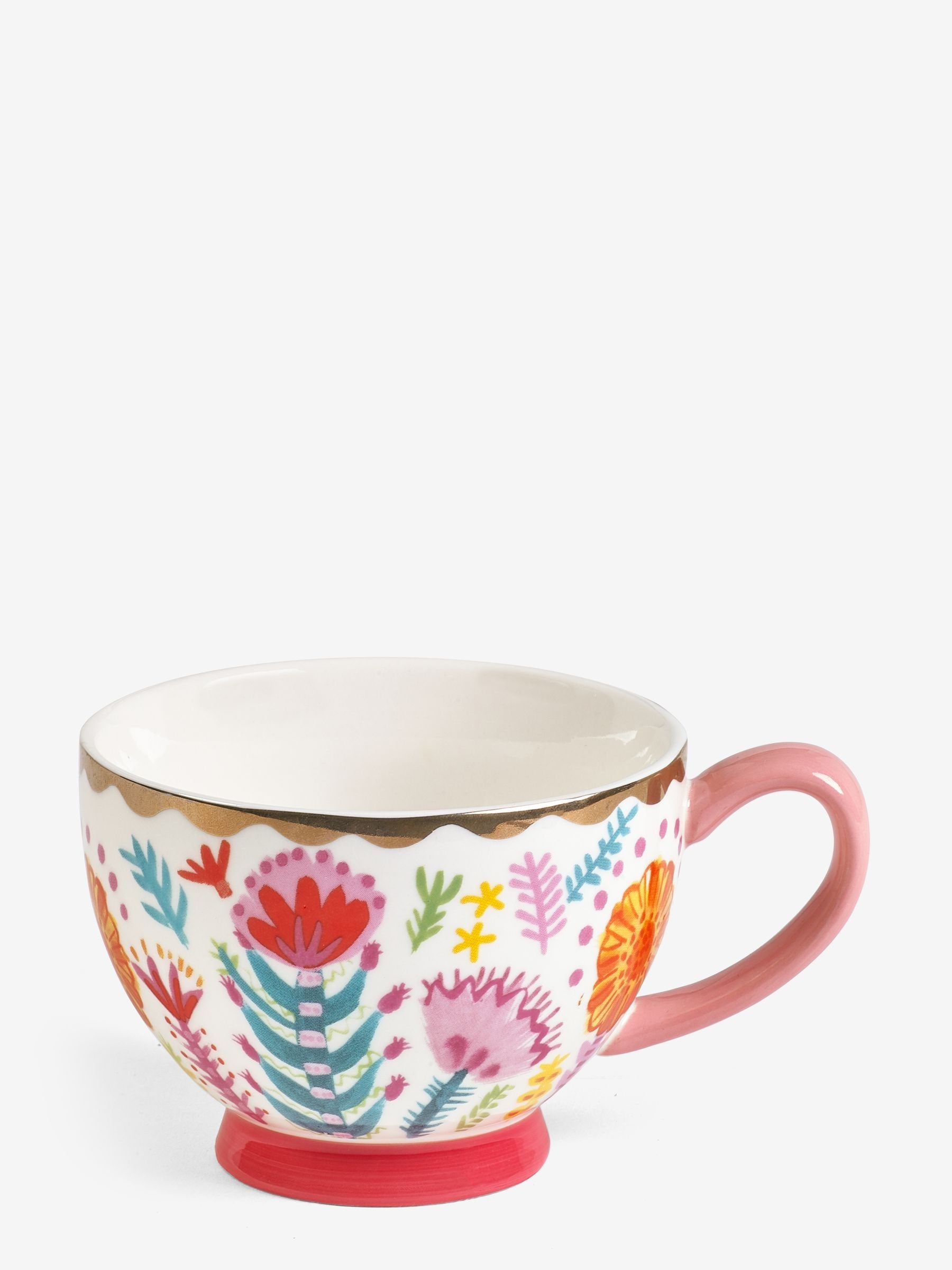Lucy Tiffney floral footed mug 2-pack, UK version