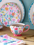 Lucy Tiffney floral footed mug 2-pack, UK version
