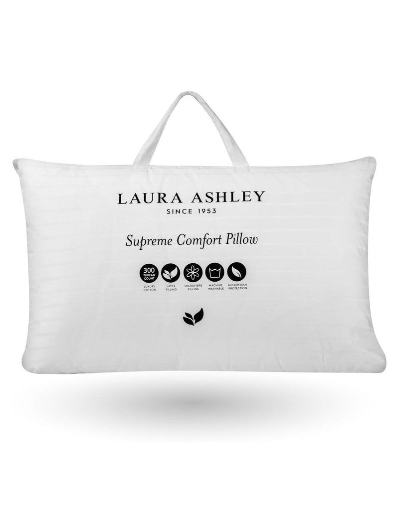 Laura Ashley white medium pillow, UK version