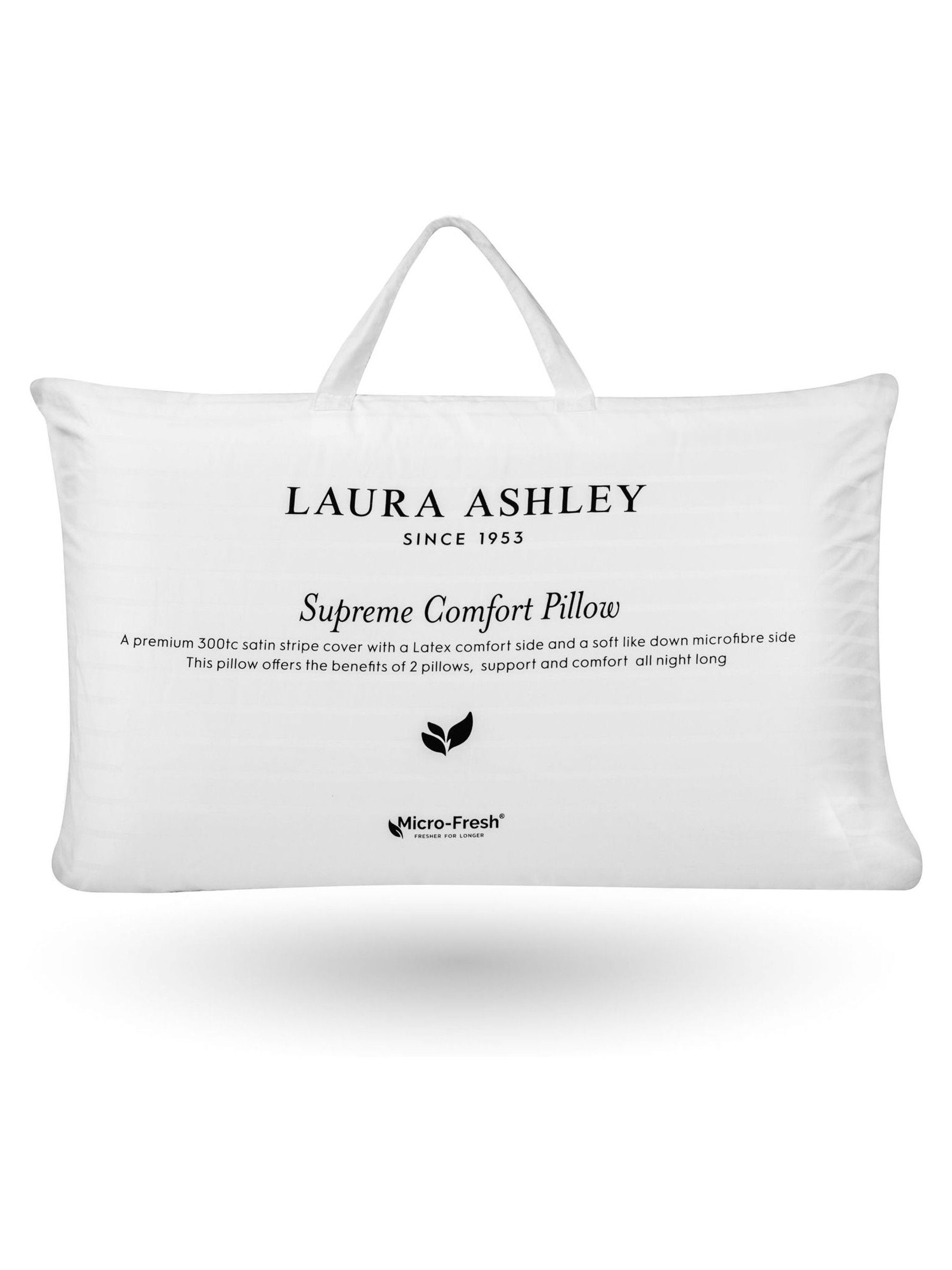 Laura Ashley white medium pillow, UK version