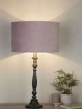Searchlight grey Lumi candlestick lamp base - British product
