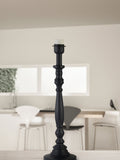 Searchlight grey Lumi candlestick lamp base - British product