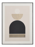 Art deco gold detail black frame print 80x60x60cm, imported from the UK