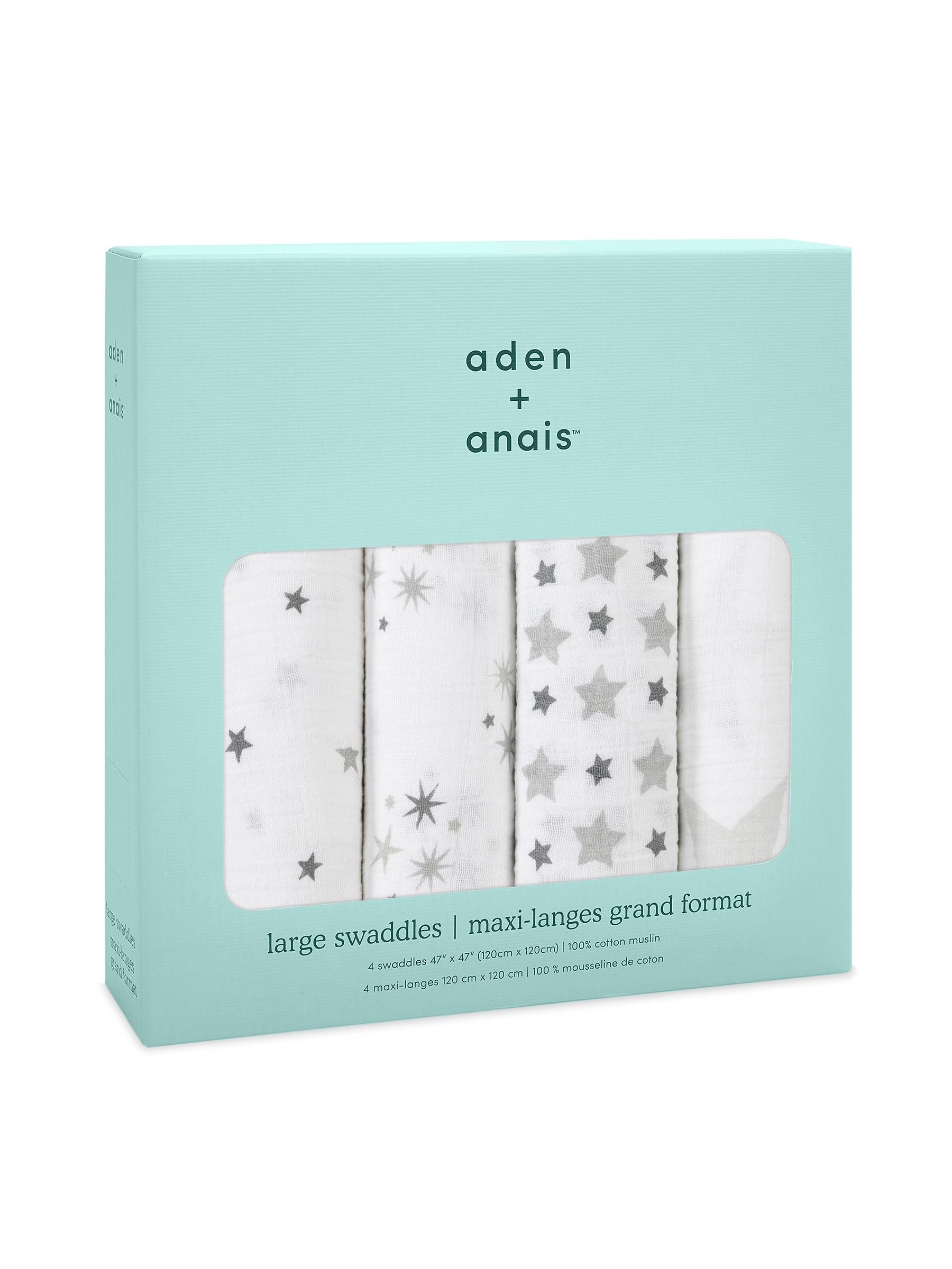 aden + anais Twinkle Large Muslin Blankets 4 Pack