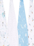 Aden & Anais Light Grey Essentials Muslin Blankets 4 Pack