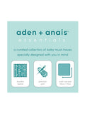 Aden & Anais Light Grey Essentials Muslin Blankets 4 Pack