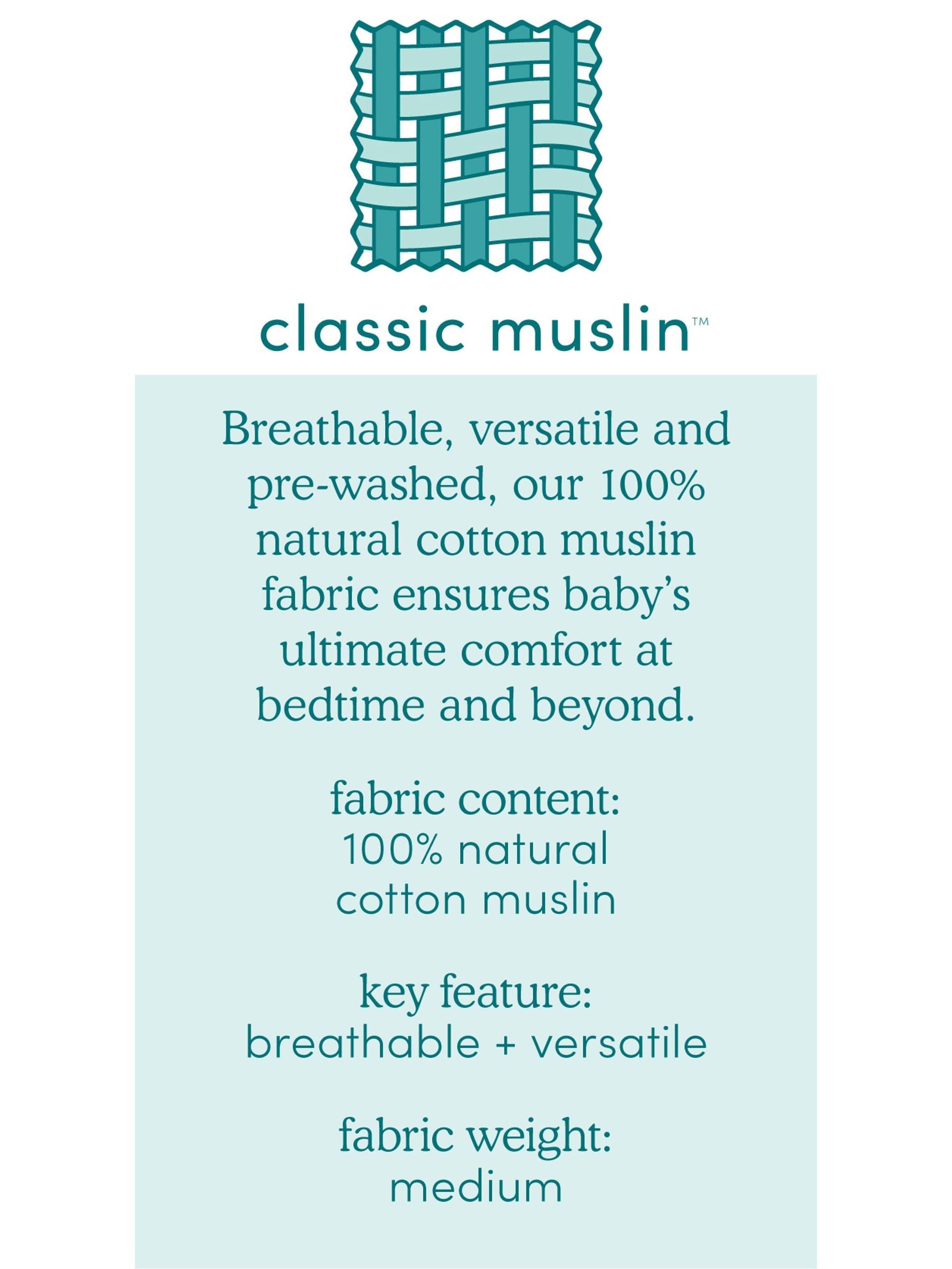 Aden & Anais Light Grey Essentials Muslin Blankets 4 Pack