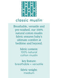 Aden & Anais Light Grey Essentials Muslin Blankets 4 Pack