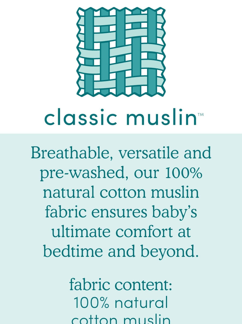 Aden & Anais Light Grey Essentials Muslin Blankets 4 Pack