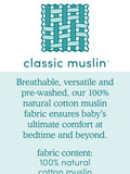 Aden & Anais Light Grey Essentials Muslin Blankets 4 Pack