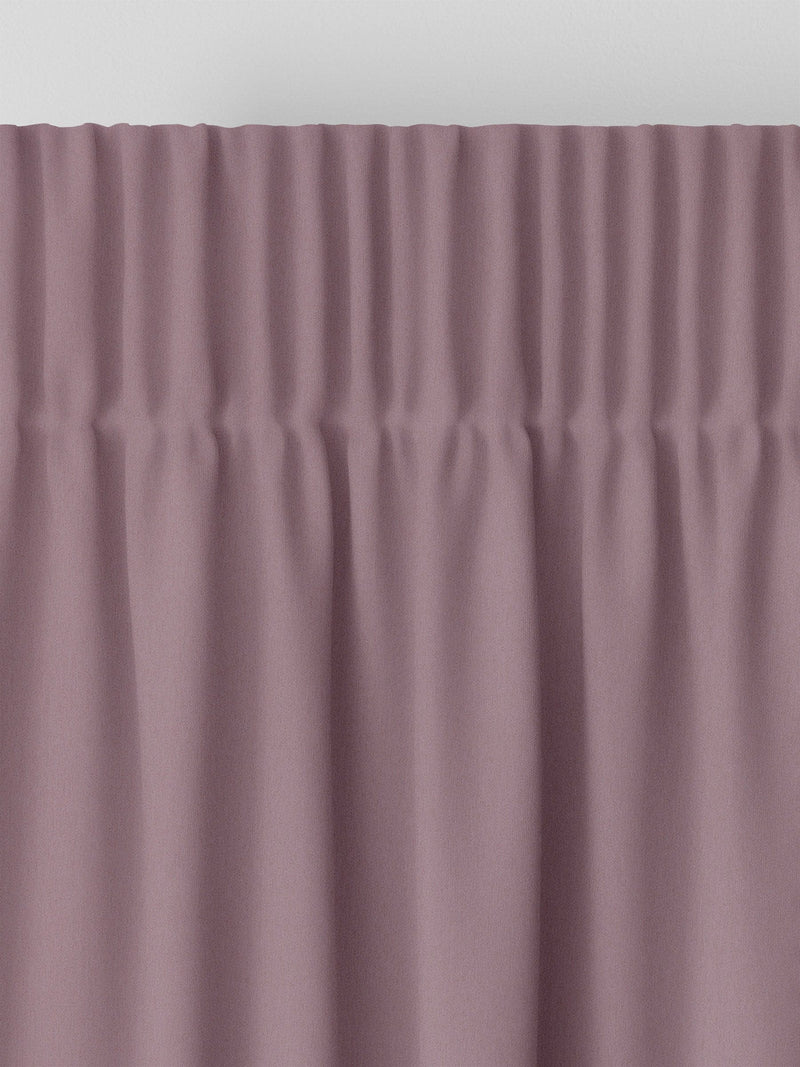 Mauve purple velvet made to measure curtains from Montero (British brand)