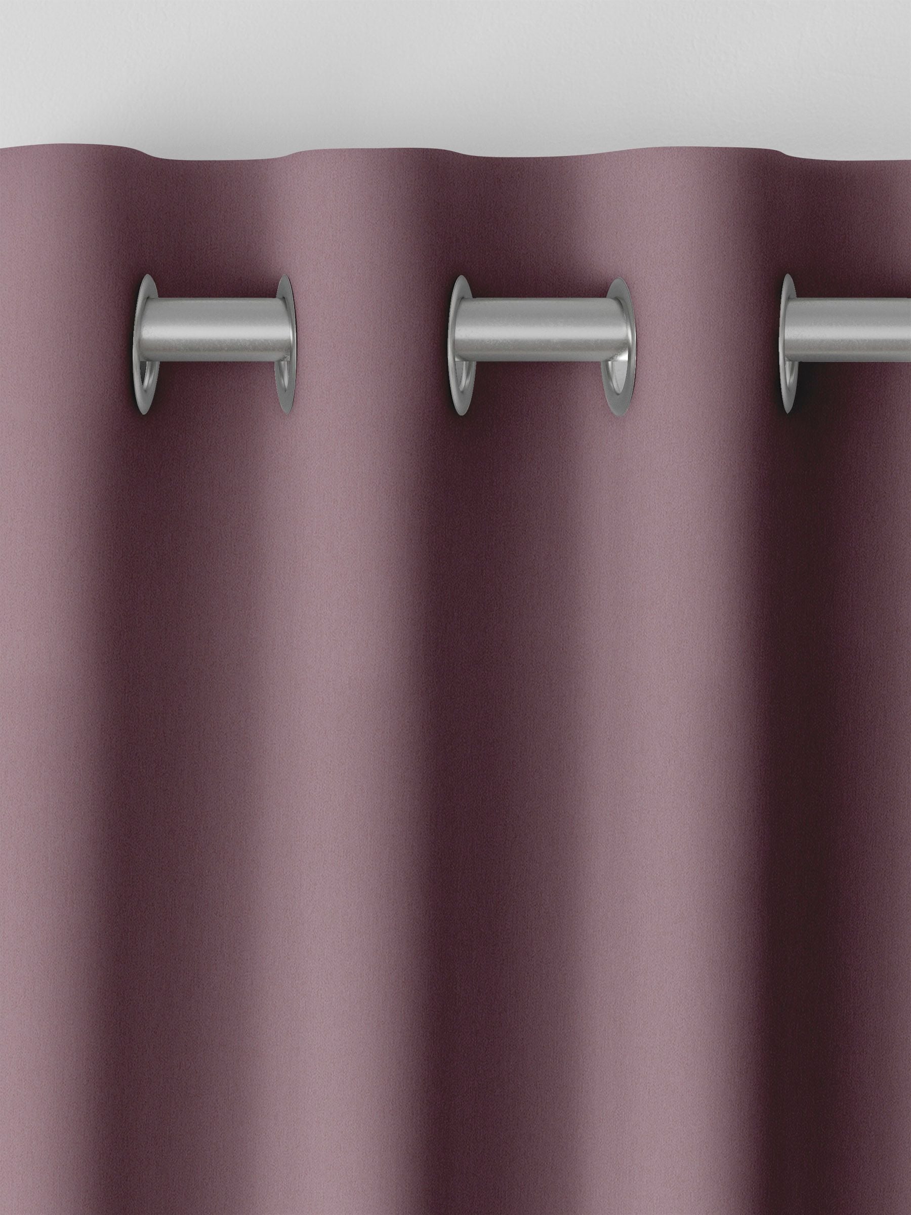 Mauve purple velvet made to measure curtains from Montero (British brand)