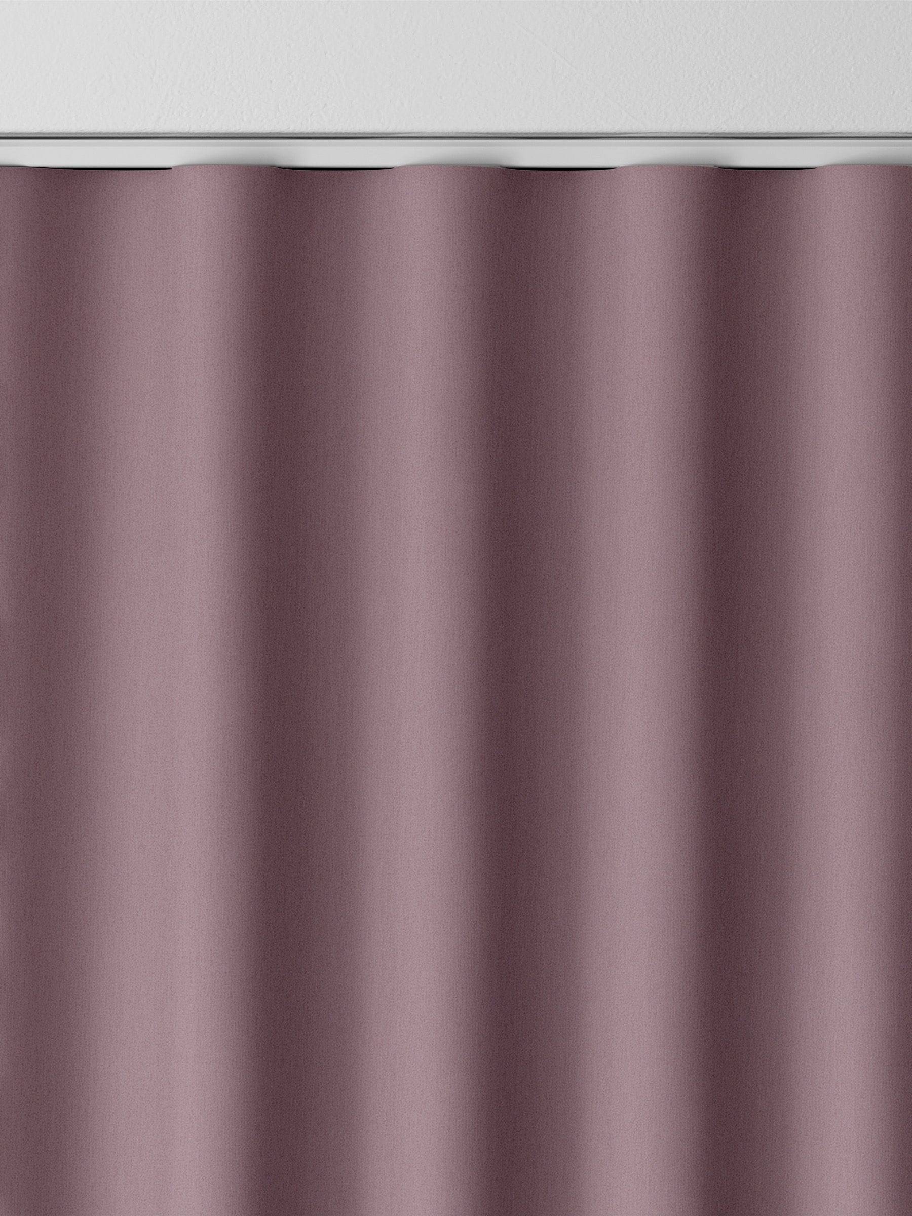 Mauve purple velvet made to measure curtains from Montero (British brand)