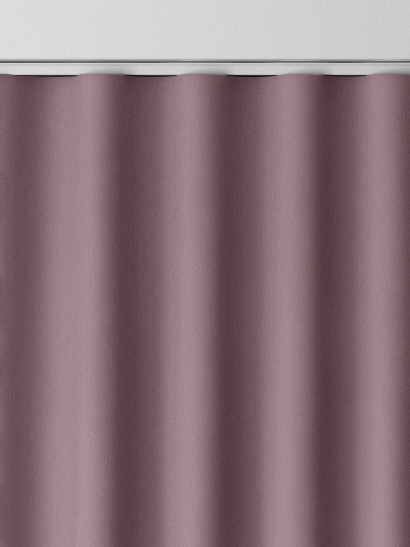 Mauve purple velvet made to measure curtains from Montero (British brand)