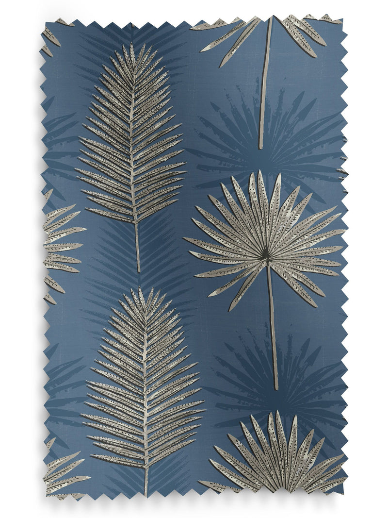 Sellus ink blue made-to-measure cotton curtains, UK version
