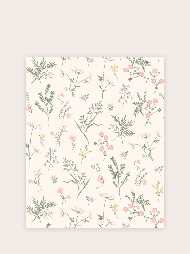 عينة ورق حائط Laura Ashley بلون مرجاني وردي Crosswell A4 - منتج بريطاني