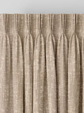 Natural Lenna made to measure brown curtains - British product