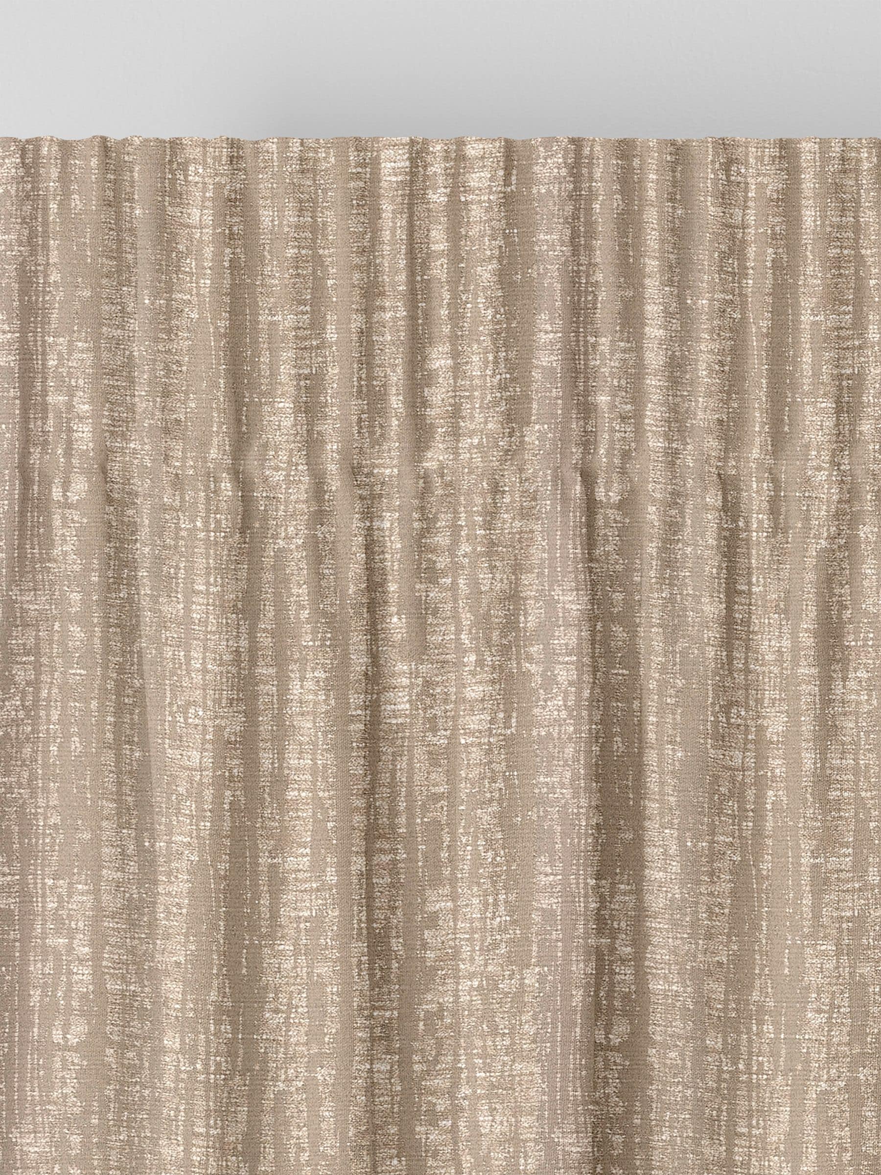 Natural Lenna made to measure brown curtains - British product