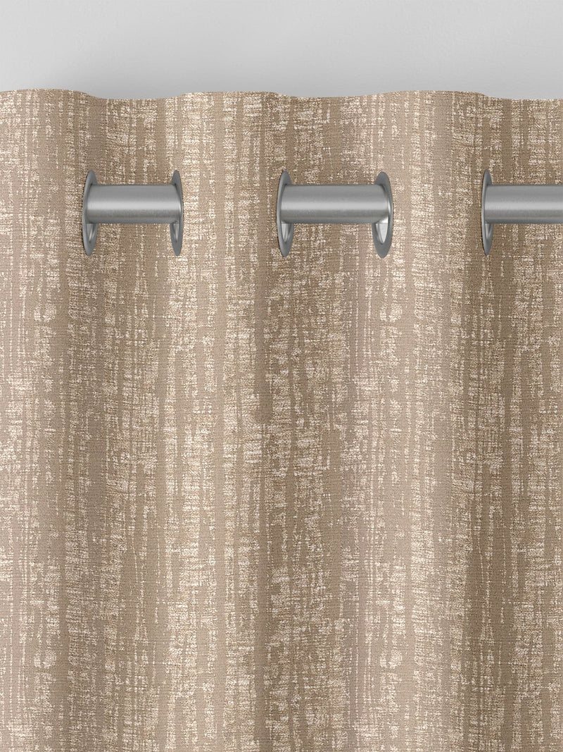 Natural Lenna made to measure brown curtains - British product