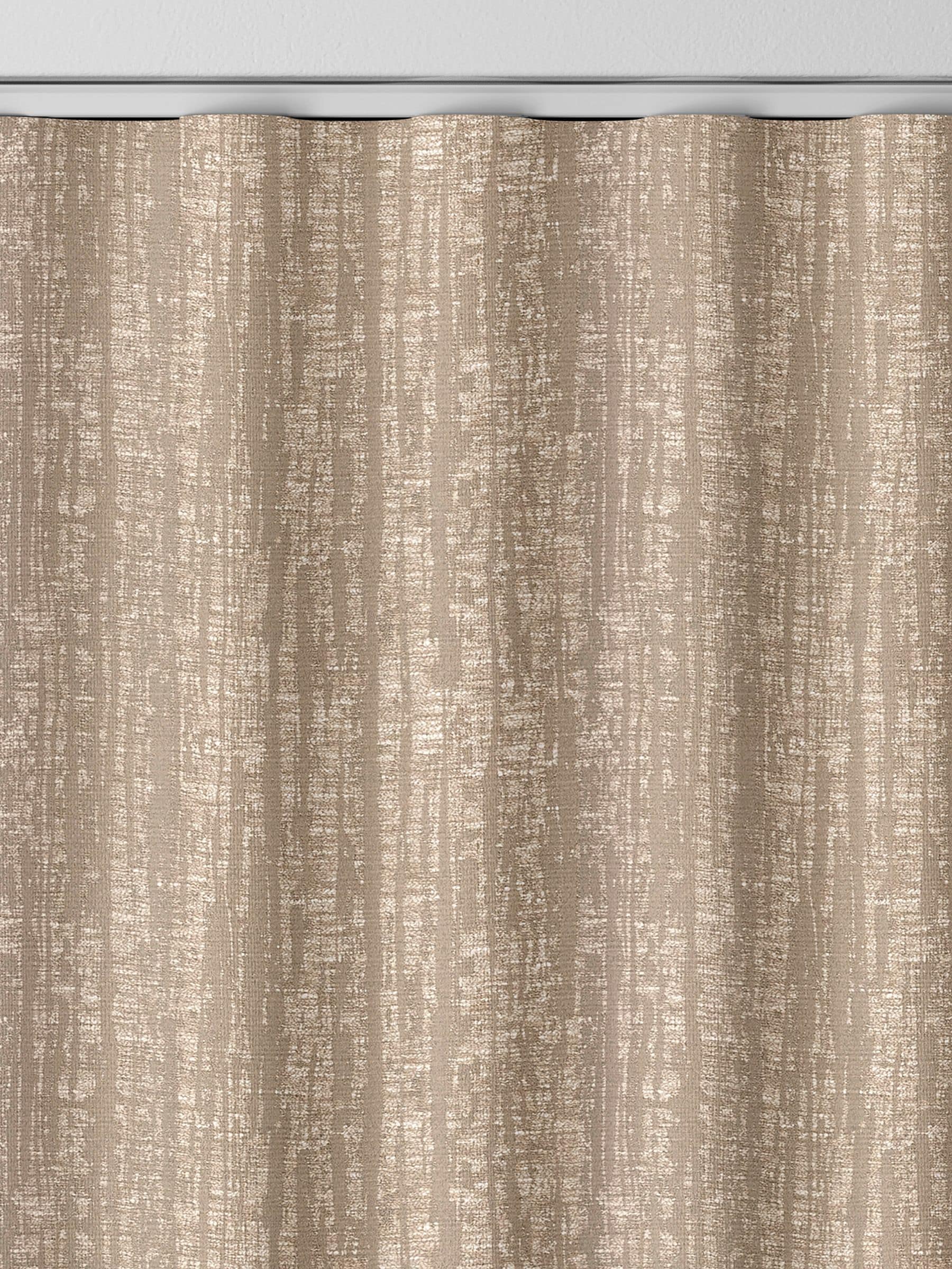 Natural Lenna made to measure brown curtains - British product