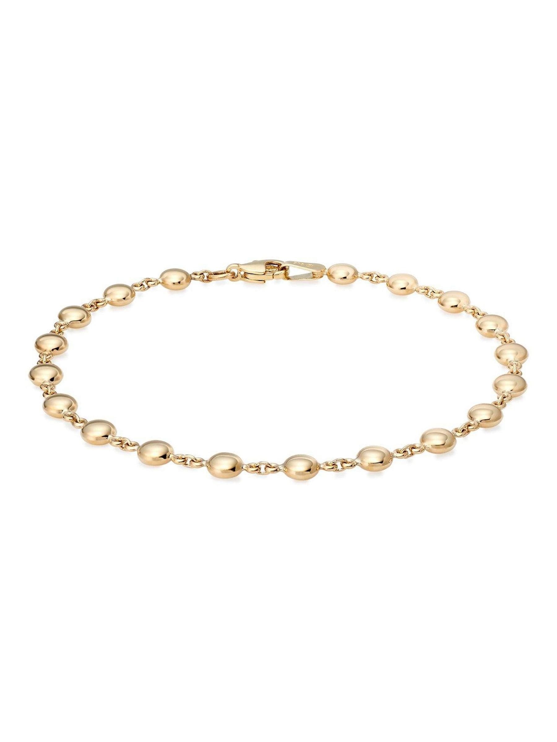 Beaverbrooks Gold 9ct gold bead bracelet 19cm - British product