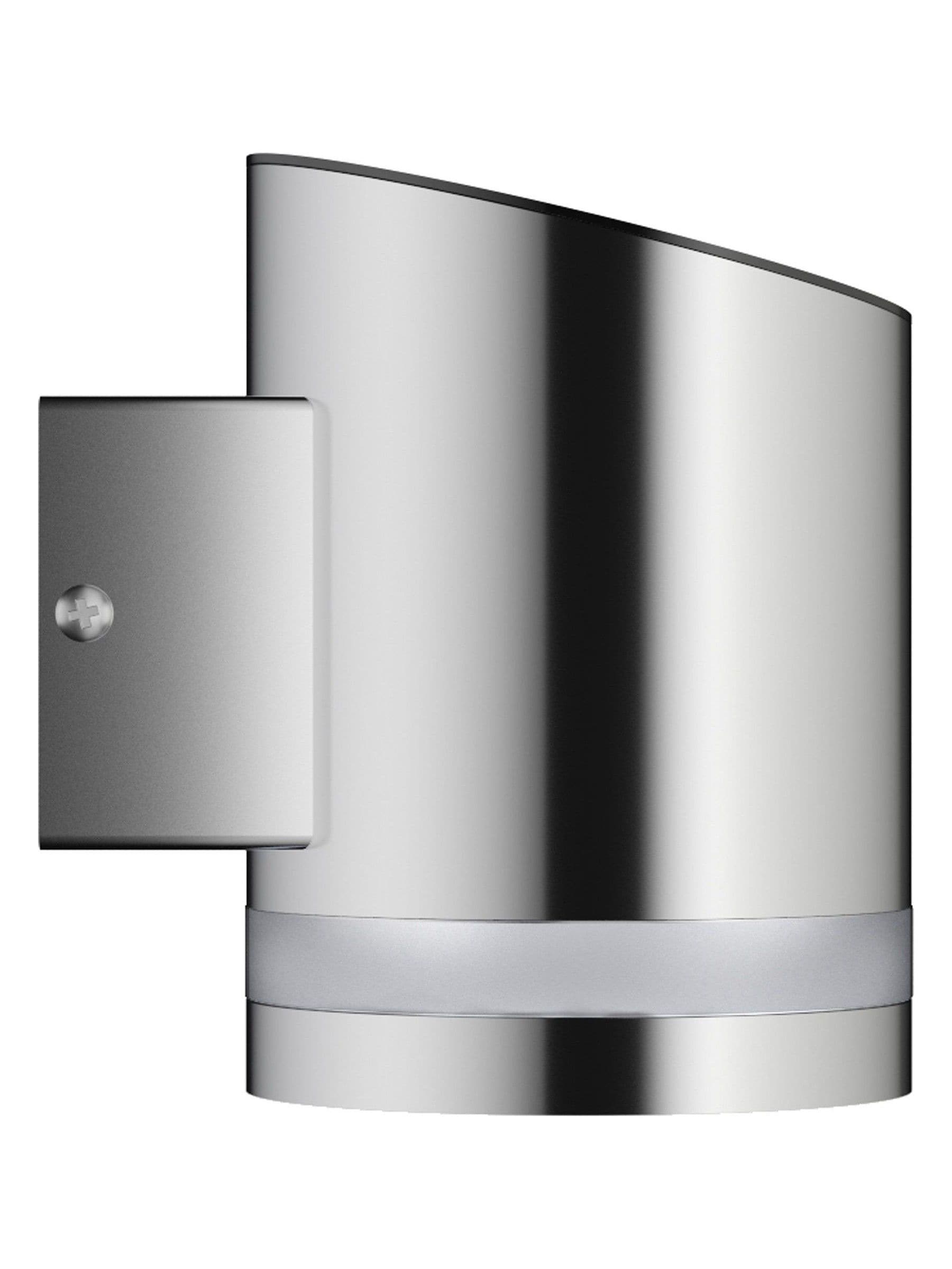 SolarCentre Silver Truro solar wall light, UK version