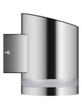 SolarCentre Silver Truro solar wall light, UK version