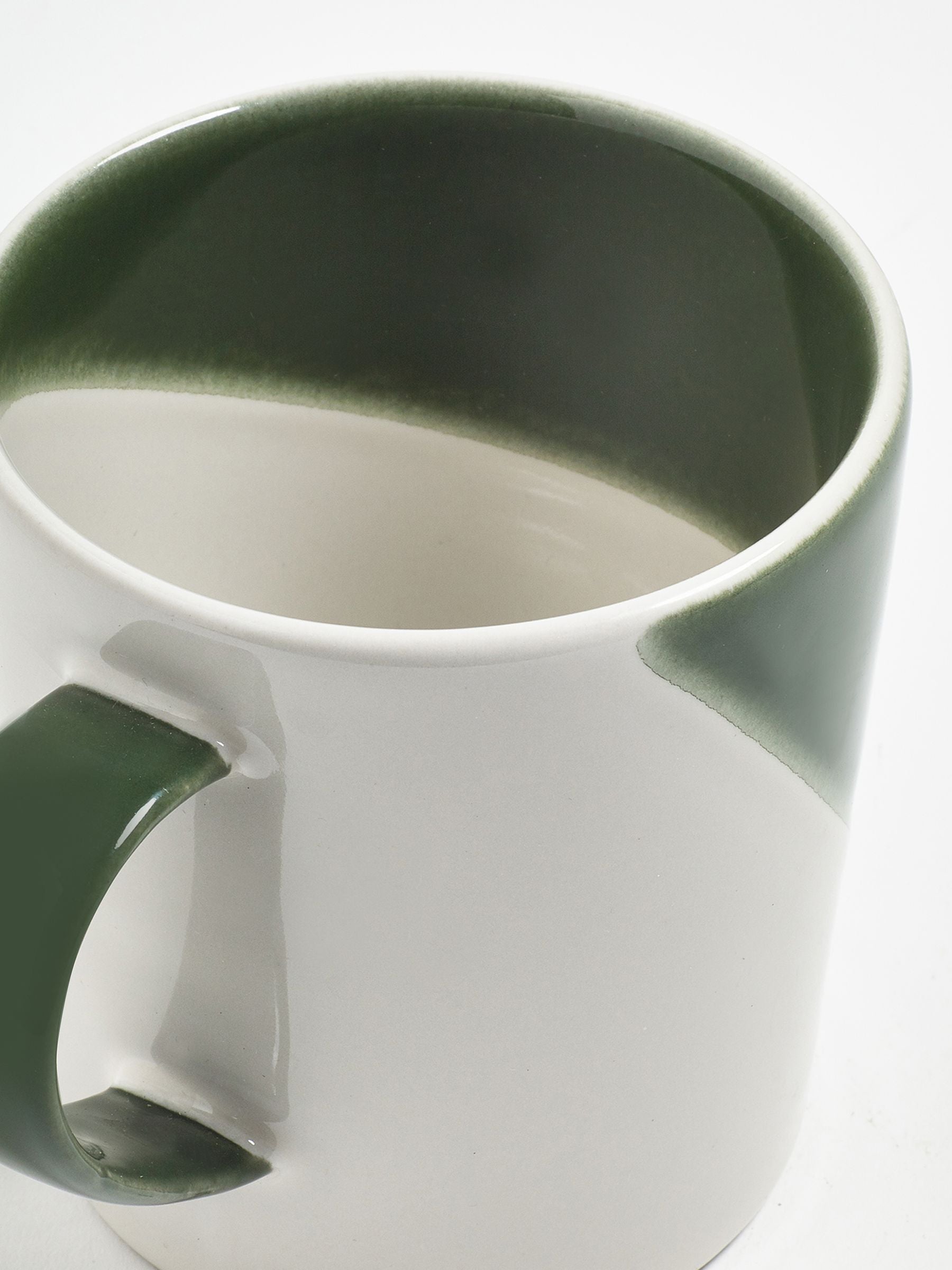 Jasper Conran London green abstract mugs set of 4, UK version